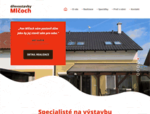 Tablet Screenshot of drevostavby-mlcoch.cz